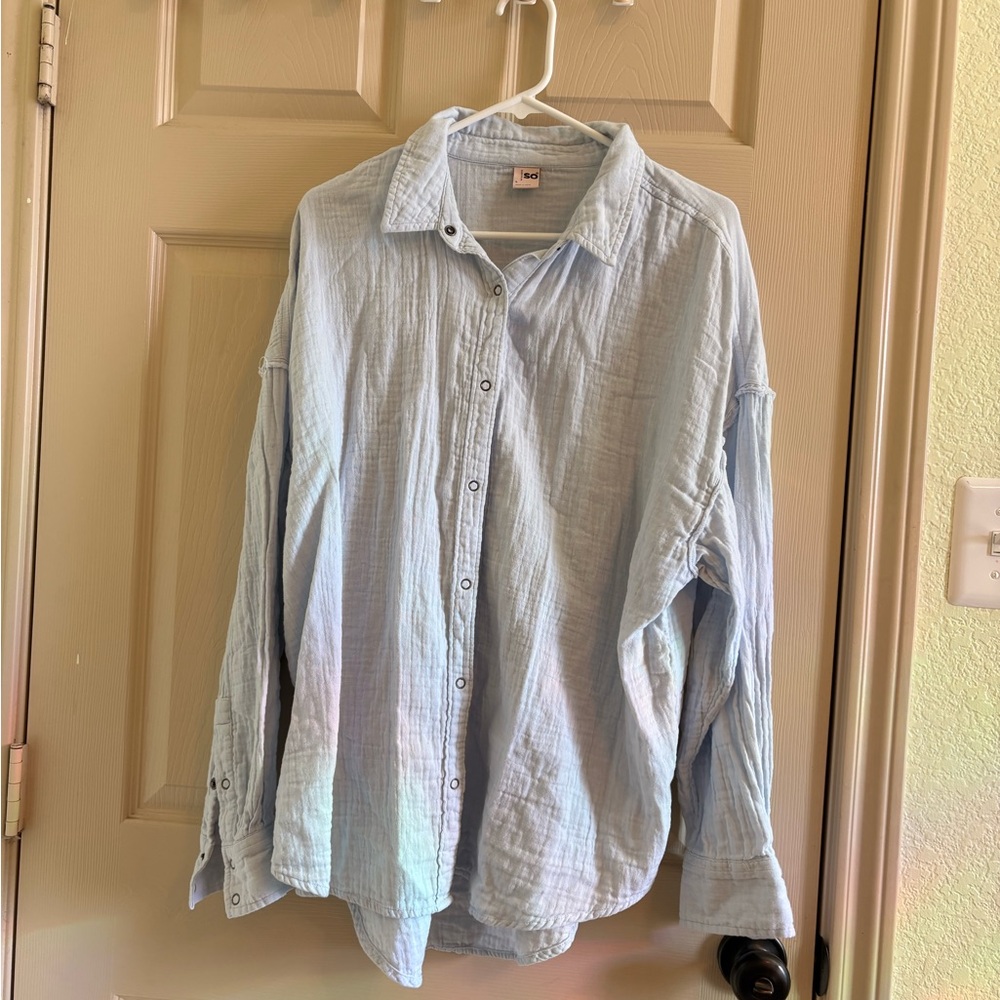 SO Sky Blue Casual Shirt